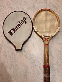 Racchetta Tennis Vintage Dunlop Legno Cust. Orig.