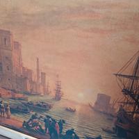 Quadro vintage. Stampa su tela dipinto 