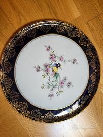 Piatto di porcellana decorato di Limoges