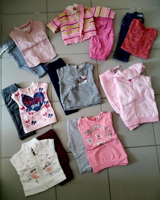 Set di 8 completini invernali bambina