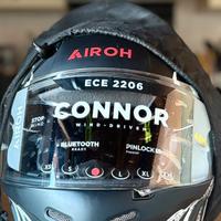 Casco moto Airoh grafica teschio