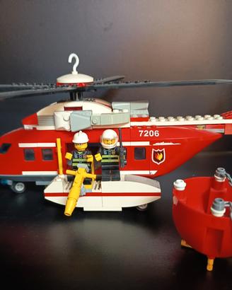 Elicottero pompieri Lego 