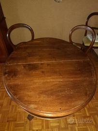 tavolo da pranzo XIX secolo ovale, allungabile