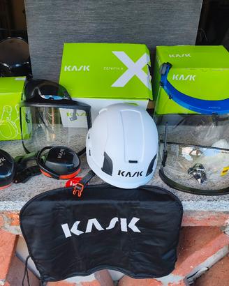 Casco da lavoro Kask Zenith X nuovo con accessori.