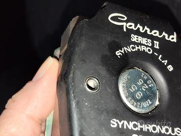 Motore giradischi Garrard serie II syncrolab