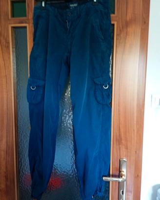 Pantaloni in cotone Woolrich blu
