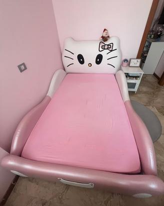  Letto Hello Kitty 190x120 cm con materasso