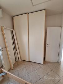 Letto matrimoniale e armadio coordinati