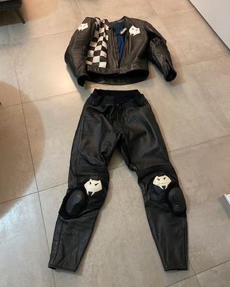 Tuta in pelle racing Giudici vintage divisibile 52
