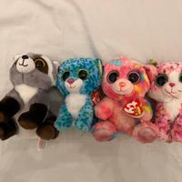 4 peluche ty
