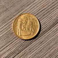 Moneta Antica: 200 Lire, anno 1995 - San Marino
