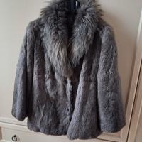 Giacca in lapin grigia