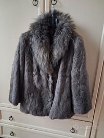 Giacca in lapin grigia