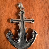 Ciondolo ancora di ferro per Collana