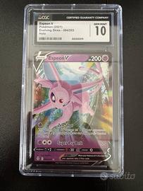 Espeon V 064 - Evolving Skies CGC 10 Gem Mint