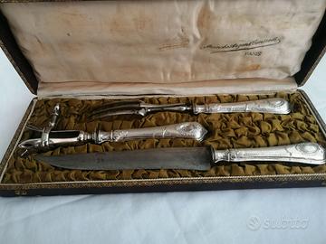 Posate manico argentato, nn punzonato, manchegigot