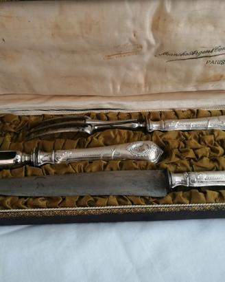 Posate manico argentato, nn punzonato, manchegigot