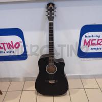 CHITARRA ACUSTICA VANGOA NERA NO ACC