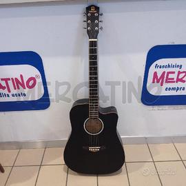 CHITARRA ACUSTICA VANGOA NERA NO ACC