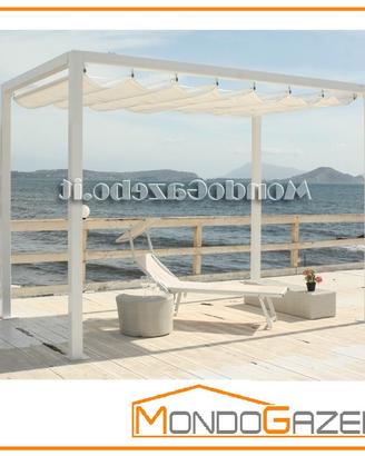 PERGOLA Gazebo 6x4 pergotenda 4x6 fissa solida