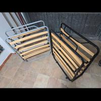 Reti pieghevoli a doghe con rotelle 