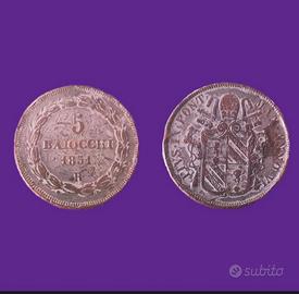 5 baiocchi  Pio IX  NON COMUNE