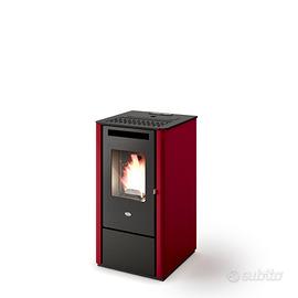 stufa a pellet evastampaggi kali rosso 8kw