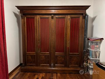 Armadio 4 ante noce classico Banca d’Italia