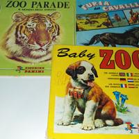 3 ALBUM FIGURINE " ZOO - ANIMALI "ANNI 1975 - 1982