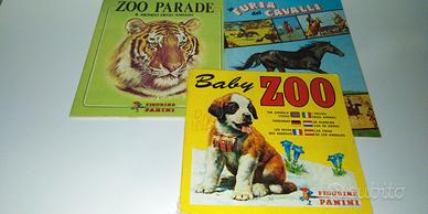 3 ALBUM FIGURINE " ZOO - ANIMALI "ANNI 1975 - 1982