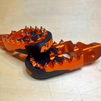 Slider pedane ktm sx/exc ergal arancioni + slider