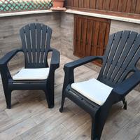 Due Sedie/Sdraio con cuscini