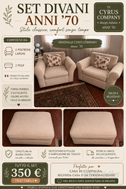Set divani anni ‘70