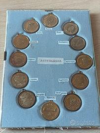 Serie completa 12 Medaglie SegniZodiacali Annigoni