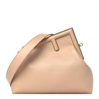 Borsa Fendi First Medium in pelle rosa cipria