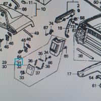 81164-MN5-000ZN coperchio tasca baule sx Honda GL1