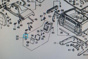 81164-MN5-000ZN coperchio tasca baule sx Honda GL1