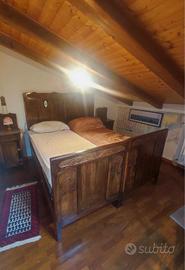 camera da letto matrimoniale in legno massello