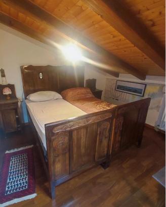 camera da letto matrimoniale in legno massello