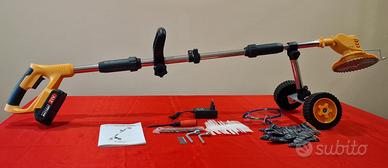 tagliabordi con accessori e 1 batteria da 2000mah
