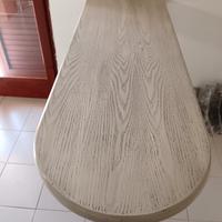  Penisola legno laccatura rover sbiancato
