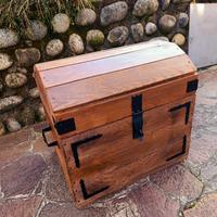 baule forziere in legno massello 