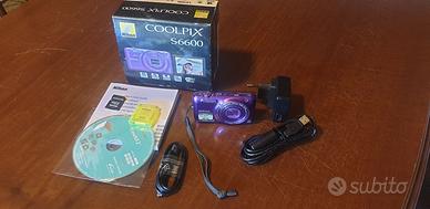 FOTOCAMERA COOLPIX S6600 NIKON, SCHEDA 128 GB