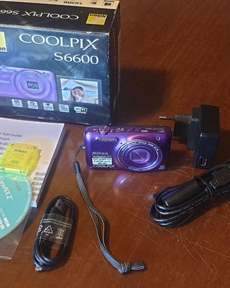 FOTOCAMERA COOLPIX S6600 NIKON, SCHEDA 128 GB
