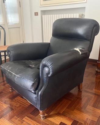 Poltrona di pelle da rifoderare