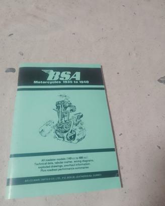 Libri moto bsa  e lavorazioni varie