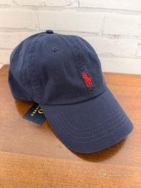 Cappello Ralph Lauren blu originale nuovo