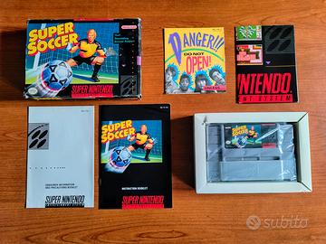 gioco Super Soccer PAL Super nintendo come nuovo