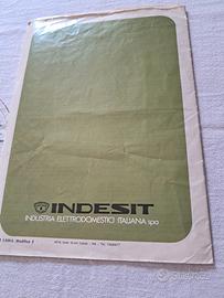 libretto istruzioni frigorifero  INDESIT anni 80