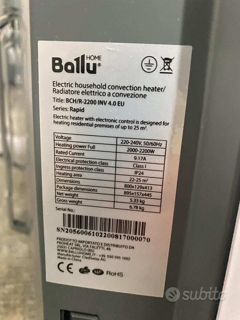 Termoconvettore elettrico Ballu Rapid - Elettrodomestici In vendita a  Campobasso